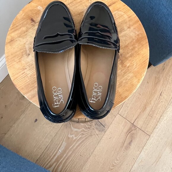 Franco Sarto Patent Lug Sole Loafers Size 8.5 - Picture 7 of 7